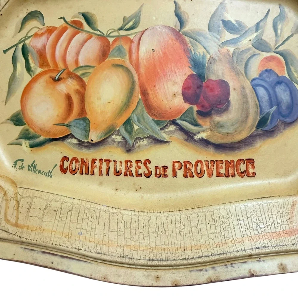 Jan Barboglio JanSan Designs Confitures de Provence Hand Painted Decorative Tray